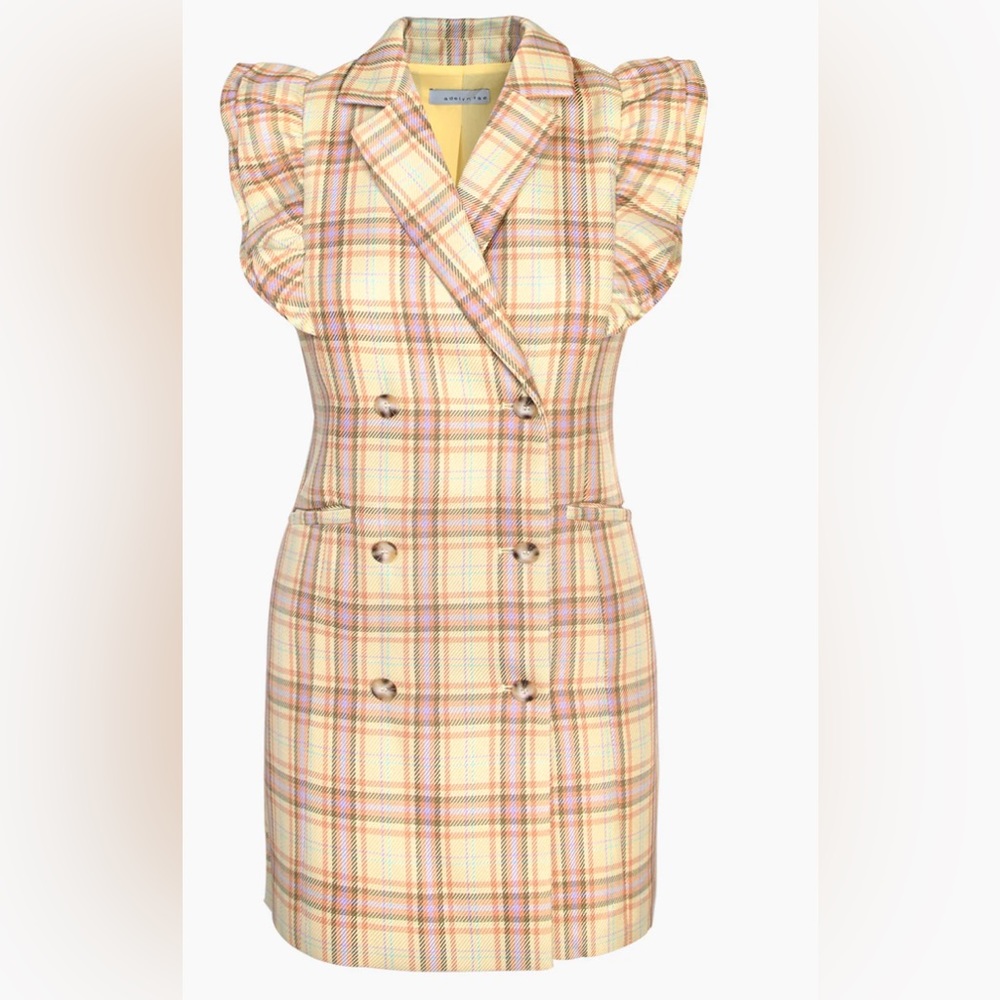 Adelyn Rae plaid blazer dress size small